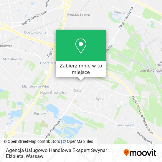 Mapa Agencja Usługowo Handlowa Ekspert Swynar Elżbieta