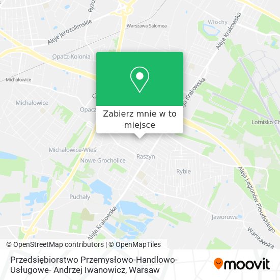 Mapa Przedsiębiorstwo Przemysłowo-Handlowo-Usługowe- Andrzej Iwanowicz