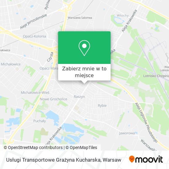 Mapa Usługi Transportowe Grażyna Kucharska