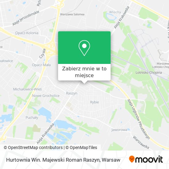 Mapa Hurtownia Win. Majewski Roman Raszyn