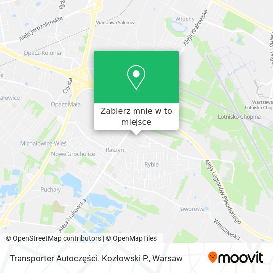 Mapa Transporter Autoczęści. Kozłowski P.