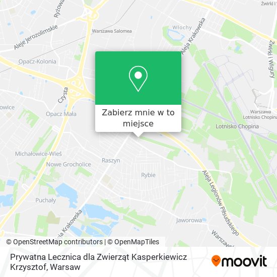 Mapa Prywatna Lecznica dla Zwierząt Kasperkiewicz Krzysztof