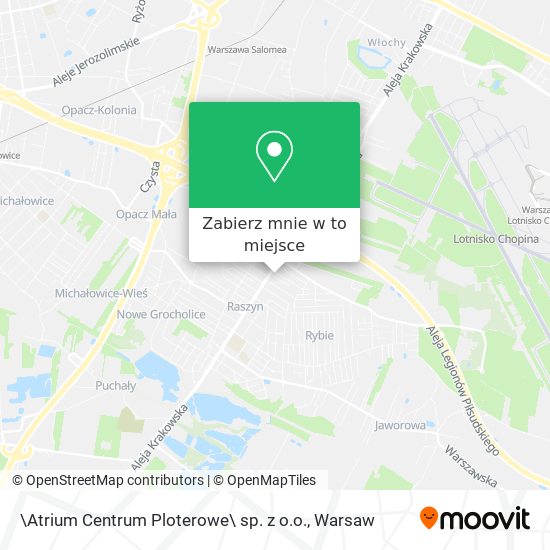 Mapa \Atrium Centrum Ploterowe\ sp. z o.o.