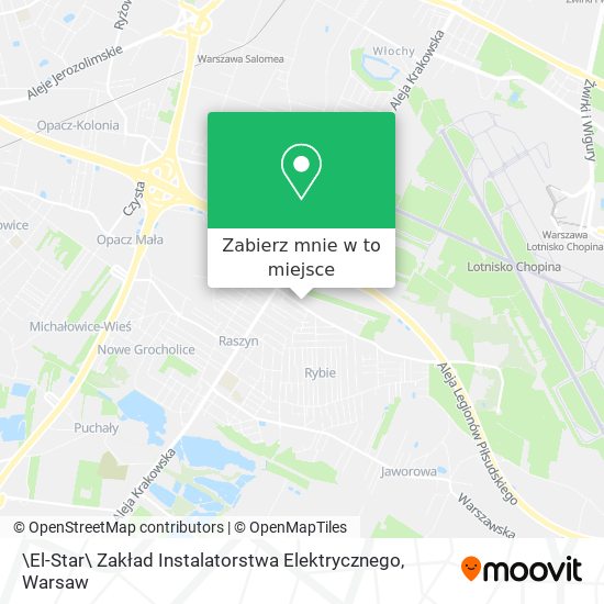 Mapa \El-Star\ Zakład Instalatorstwa Elektrycznego