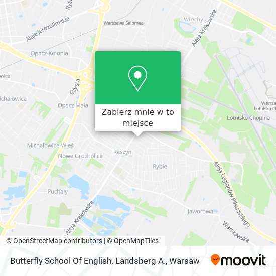 Mapa Butterfly School Of English. Landsberg A.