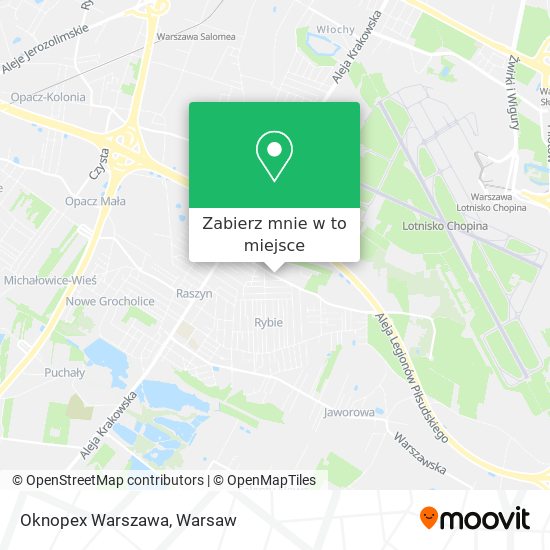 Mapa Oknopex Warszawa