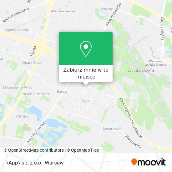 Mapa \App\ sp. z o.o.