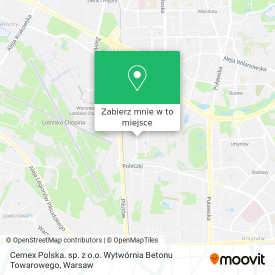 Mapa Cemex Polska. sp. z o.o. Wytwórnia Betonu Towarowego