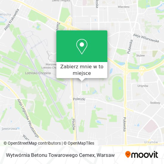 Mapa Wytwórnia Betonu Towarowego Cemex