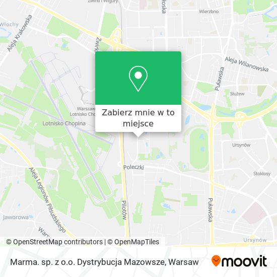 Mapa Marma. sp. z o.o. Dystrybucja Mazowsze