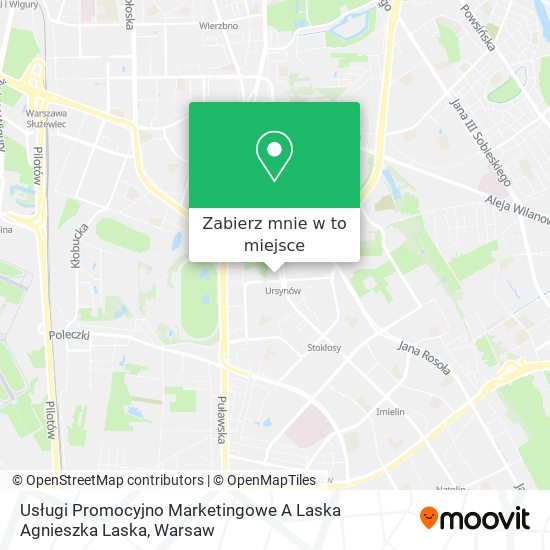 Mapa Usługi Promocyjno Marketingowe A Laska Agnieszka Laska