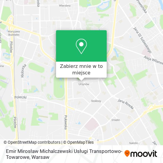 Mapa Emir Mirosław Michalczewski Usługi Transportowo-Towarowe