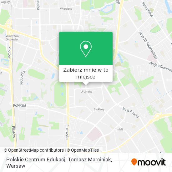 Mapa Polskie Centrum Edukacji Tomasz Marciniak