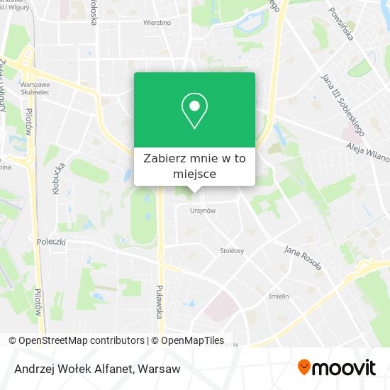 Mapa Andrzej Wołek Alfanet