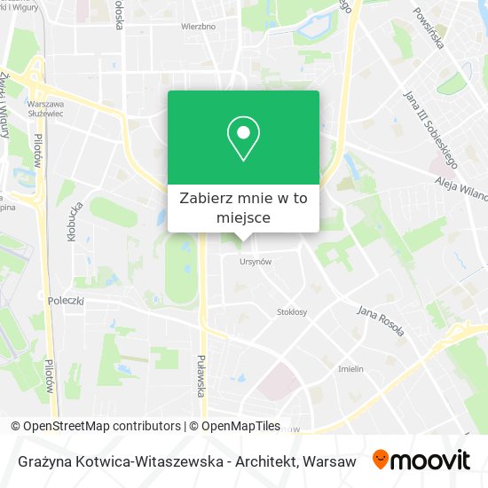 Mapa Grażyna Kotwica-Witaszewska - Architekt