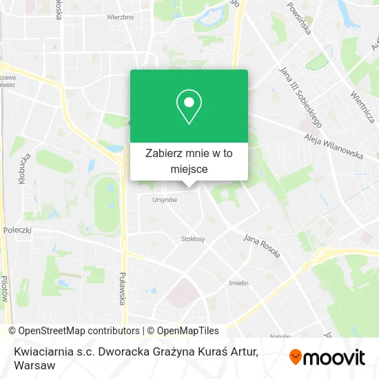 Mapa Kwiaciarnia s.c. Dworacka Grażyna Kuraś Artur