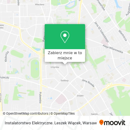 Mapa Instalatorstwo Elektryczne. Leszek Wiącek