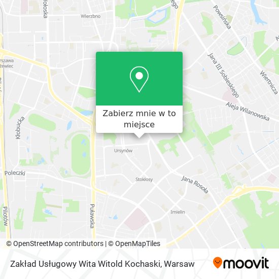 Mapa Zakład Usługowy Wita Witold Kochaski