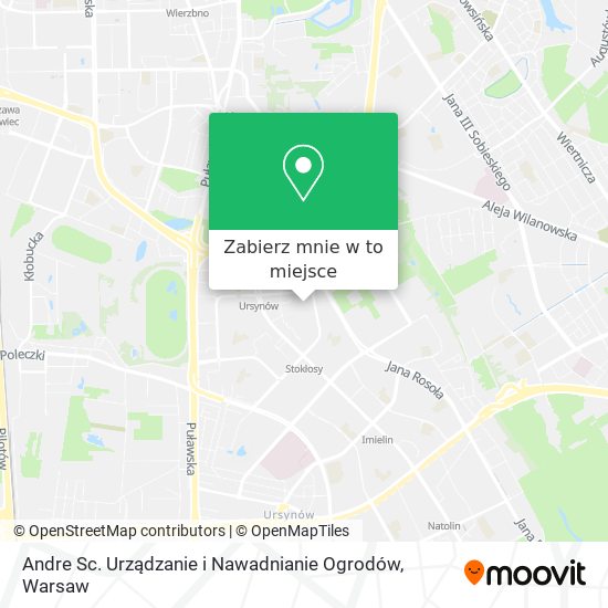 Mapa Andre Sc. Urządzanie i Nawadnianie Ogrodów