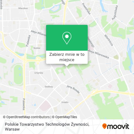 Mapa Polskie Towarzystwo Technologów Żywności