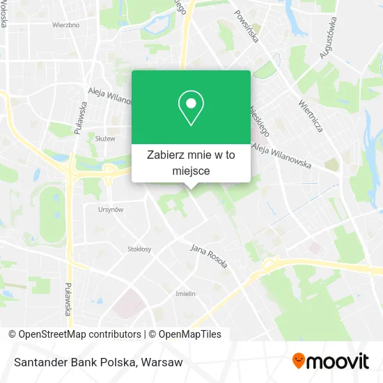 Mapa Santander Bank Polska