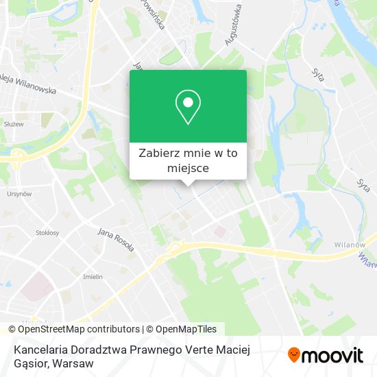 Mapa Kancelaria Doradztwa Prawnego Verte Maciej Gąsior