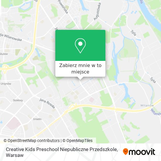 Mapa Creative Kids Preschool Niepubliczne Przedszkole