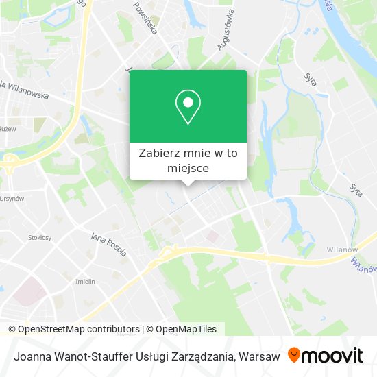 Mapa Joanna Wanot-Stauffer Usługi Zarządzania