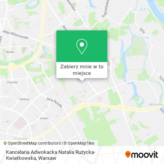 Mapa Kancelaria Adwokacka Natalia Rużycka-Kwiatkowska