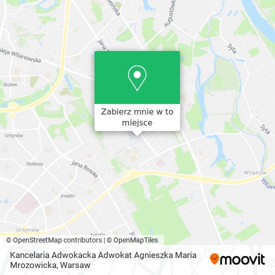 Mapa Kancelaria Adwokacka Adwokat Agnieszka Maria Mrozowicka