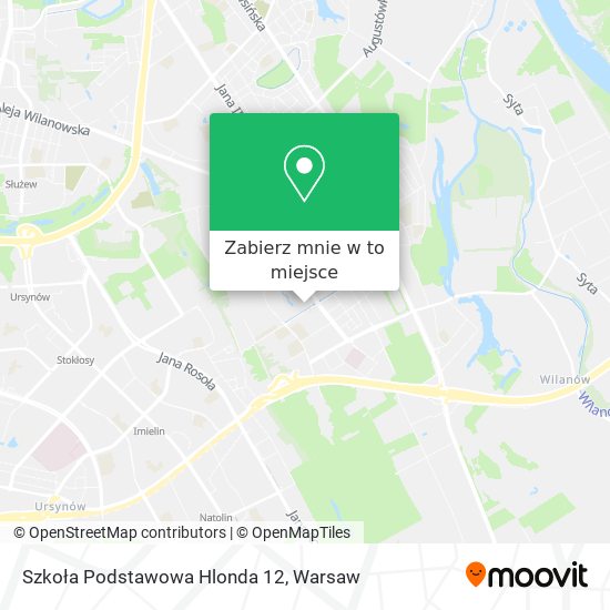 Mapa Szkoła Podstawowa Hlonda 12