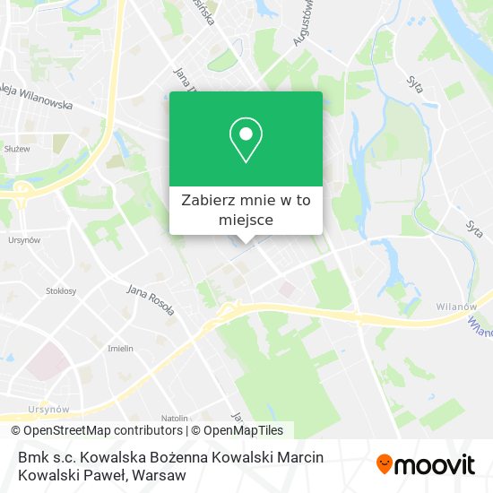 Mapa Bmk s.c. Kowalska Bożenna Kowalski Marcin Kowalski Paweł