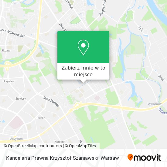 Mapa Kancelaria Prawna Krzysztof Szaniawski