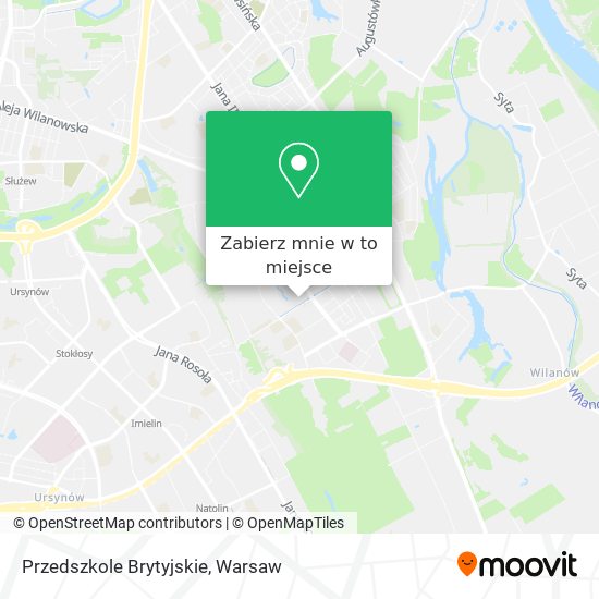 Mapa Przedszkole Brytyjskie