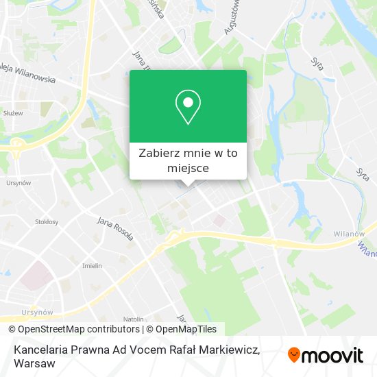 Mapa Kancelaria Prawna Ad Vocem Rafał Markiewicz