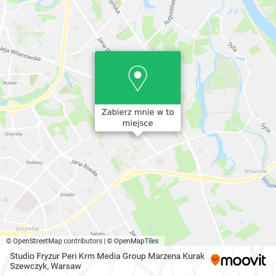 Mapa Studio Fryzur Peri Krm Media Group Marzena Kurak Szewczyk