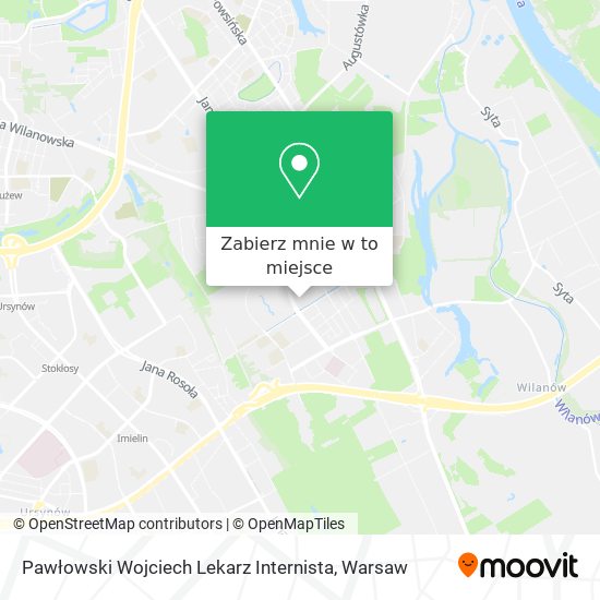 Mapa Pawłowski Wojciech Lekarz Internista