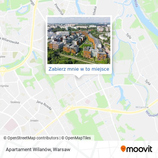 Mapa Apartament Wilanów