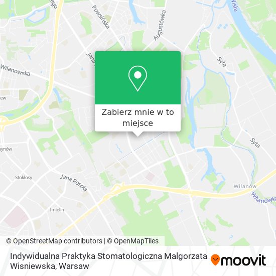 Mapa Indywidualna Praktyka Stomatologiczna Malgorzata Wisniewska