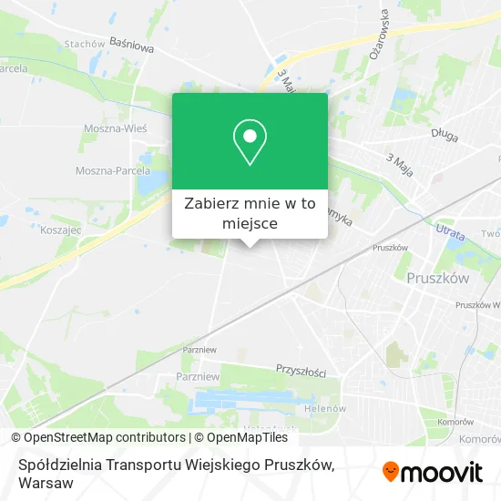 Mapa Spółdzielnia Transportu Wiejskiego Pruszków