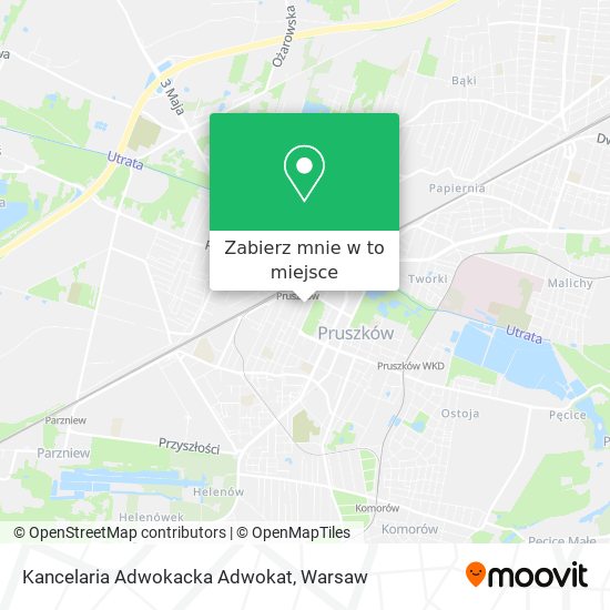 Mapa Kancelaria Adwokacka Adwokat