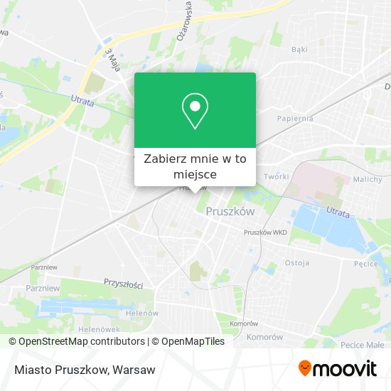 Mapa Miasto Pruszkow