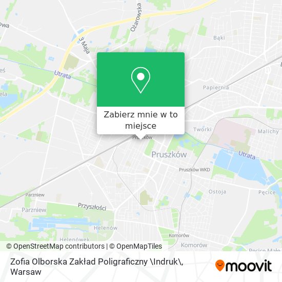 Mapa Zofia Olborska Zakład Poligraficzny \Indruk\