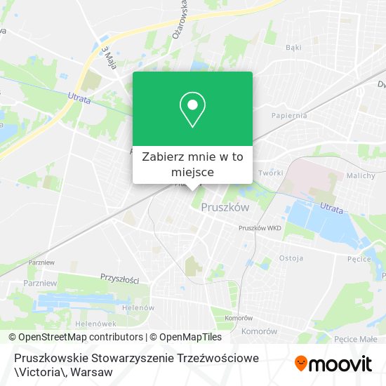 Mapa Pruszkowskie Stowarzyszenie Trzeźwościowe \Victoria\