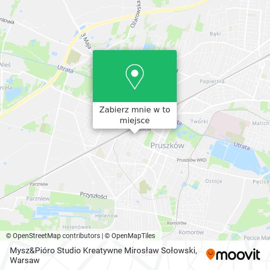 Mapa Mysz&Pióro Studio Kreatywne Mirosław Sołowski