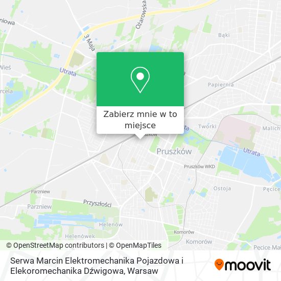 Mapa Serwa Marcin Elektromechanika Pojazdowa i Elekoromechanika Dźwigowa