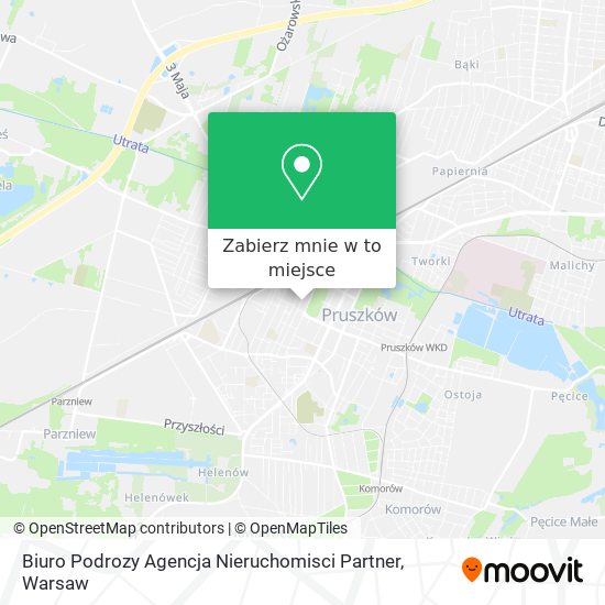 Mapa Biuro Podrozy Agencja Nieruchomisci Partner