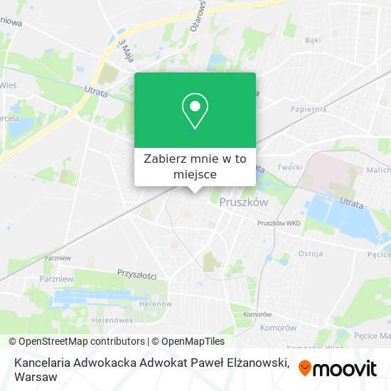 Mapa Kancelaria Adwokacka Adwokat Paweł Elżanowski