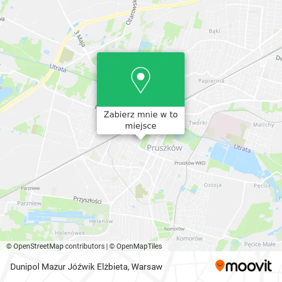Mapa Dunipol Mazur Jóźwik Elżbieta