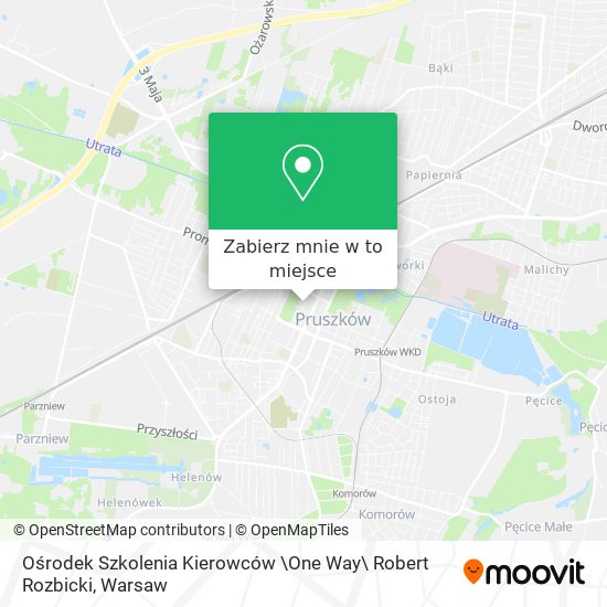 Mapa Ośrodek Szkolenia Kierowców \One Way\ Robert Rozbicki